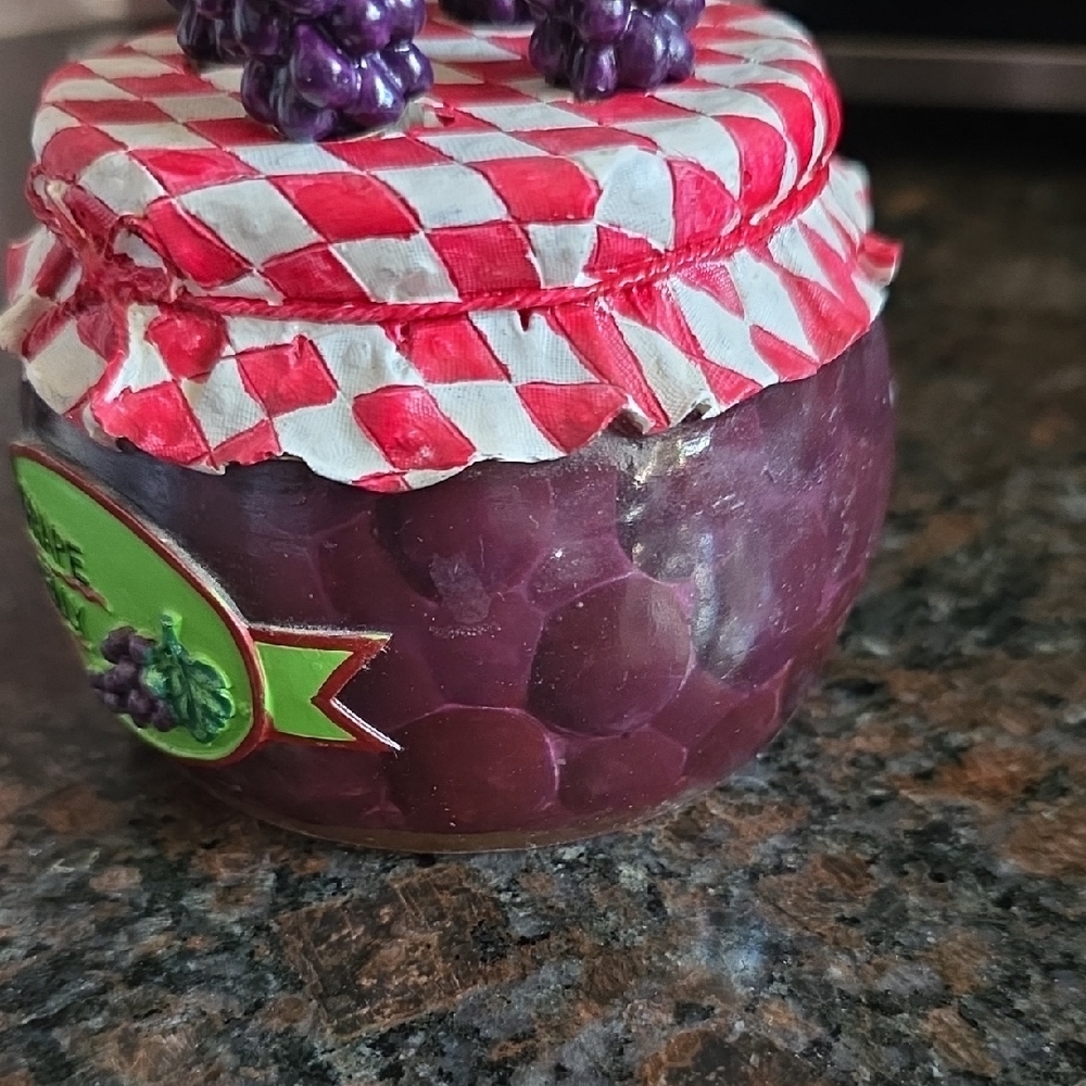 Grape Jelly Jar with Grape Design Spreaders - Picture 2 of 5
